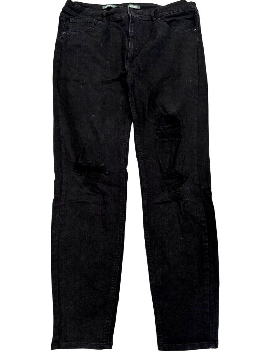 Wild Fable Black Distressed High-Rise Skinny Jeans 14